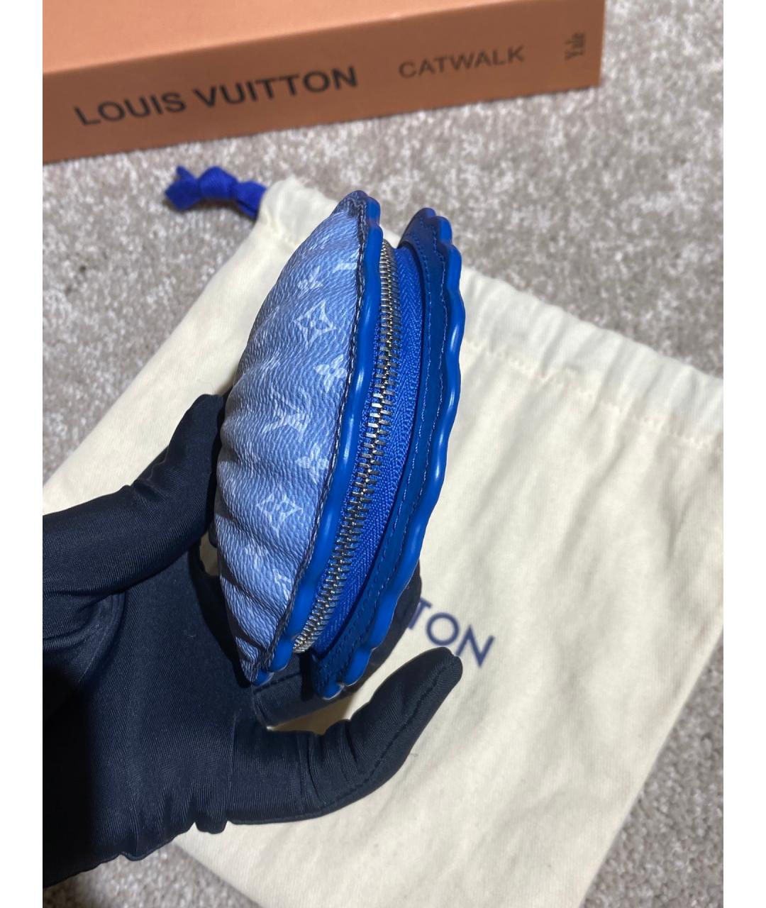 LOUIS VUITTON Голубая ключница, фото 3