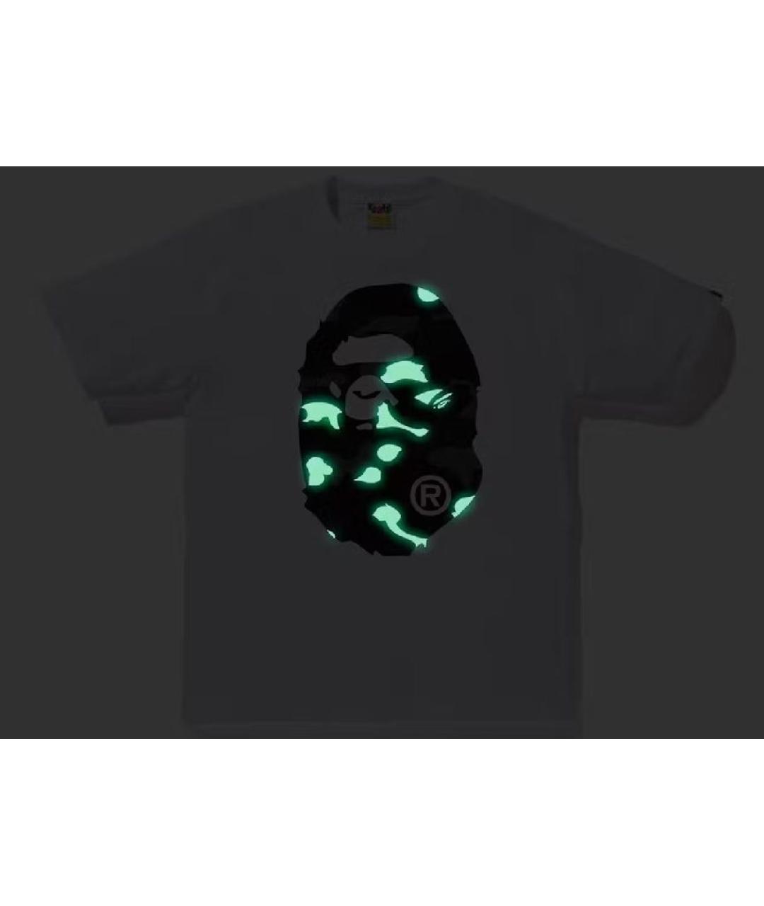 A BATHING APE Белая хлопковая футболка, фото 2