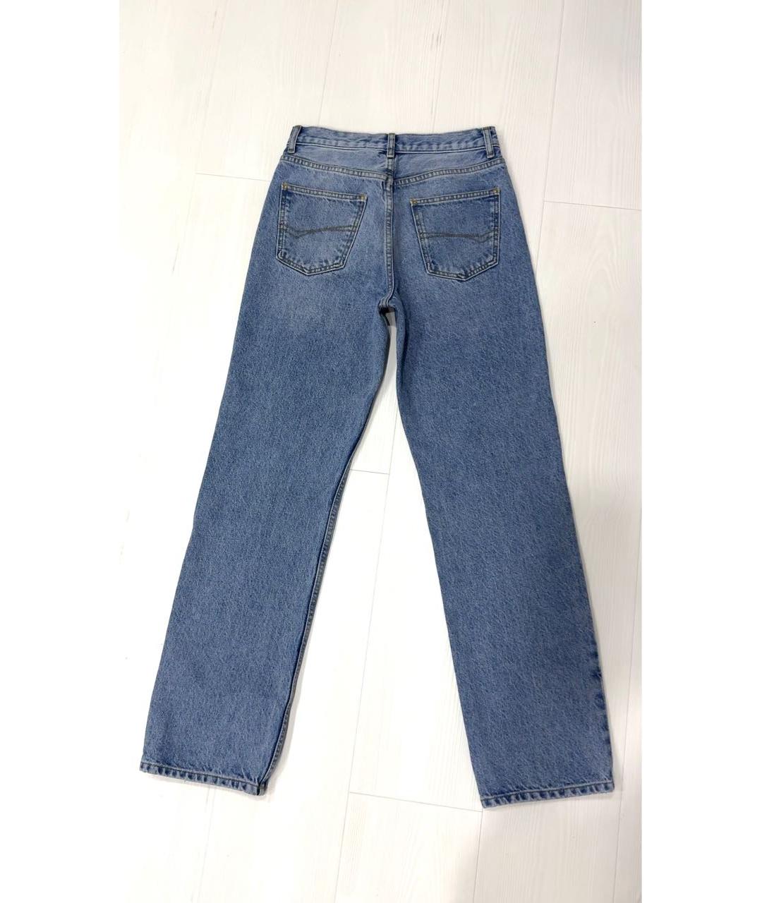 PERVERT Голубые хлопковые прямые джинсы, фото 2