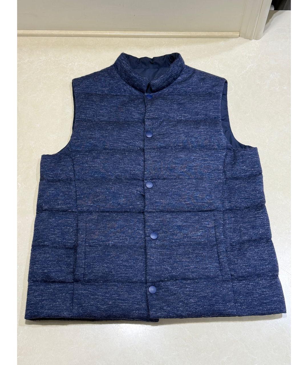 SVEVO Темно-синий кашемировый жилет, фото 9