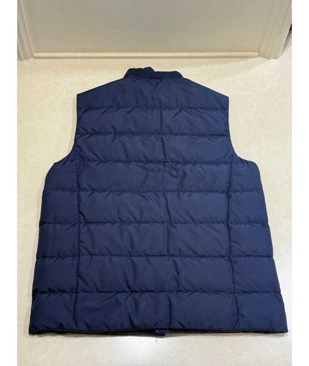 SVEVO Темно-синий кашемировый жилет, фото 4