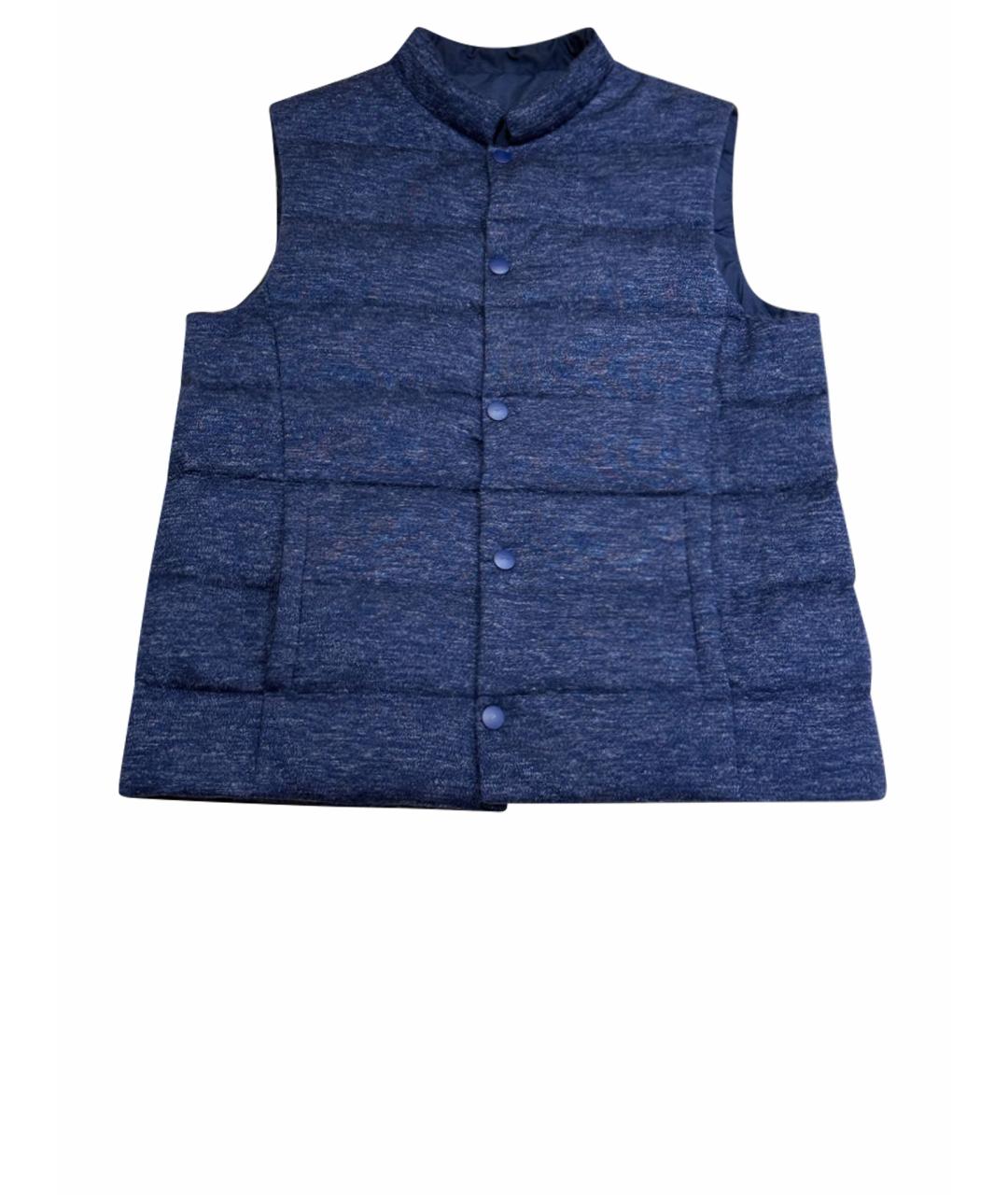 SVEVO Темно-синий кашемировый жилет, фото 1