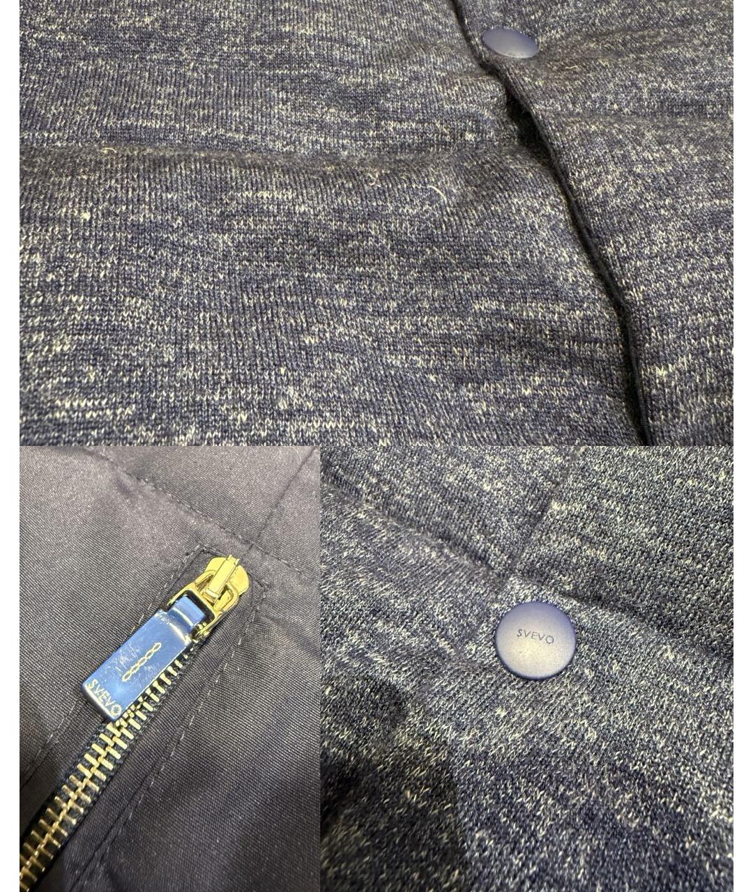 SVEVO Темно-синий кашемировый жилет, фото 6