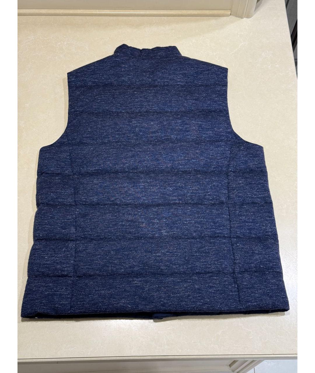 SVEVO Темно-синий кашемировый жилет, фото 2
