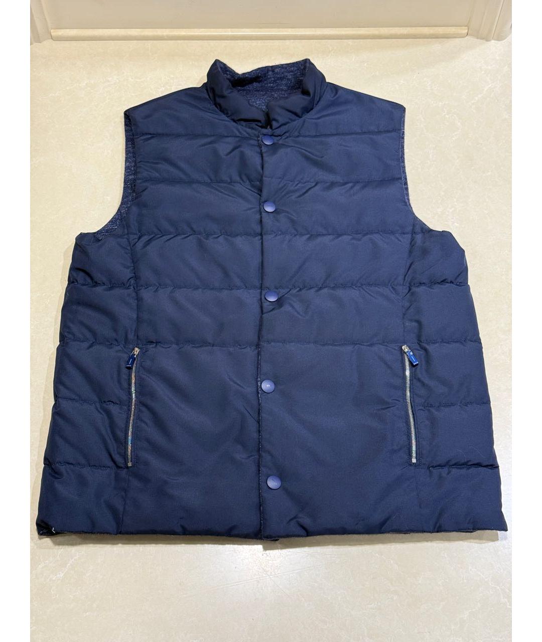 SVEVO Темно-синий кашемировый жилет, фото 3