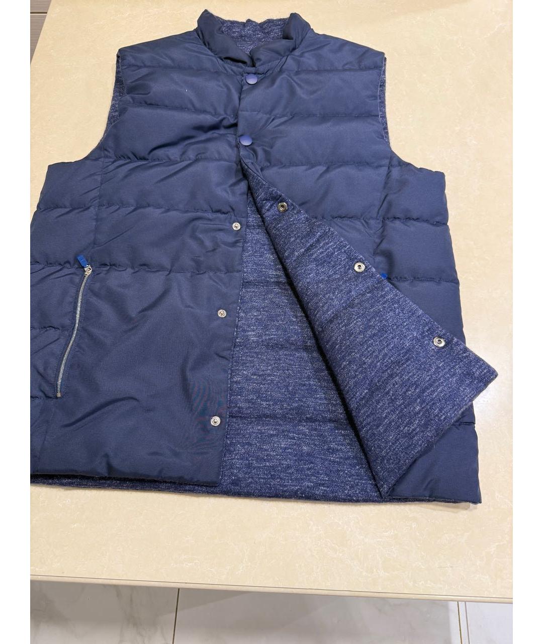 SVEVO Темно-синий кашемировый жилет, фото 5