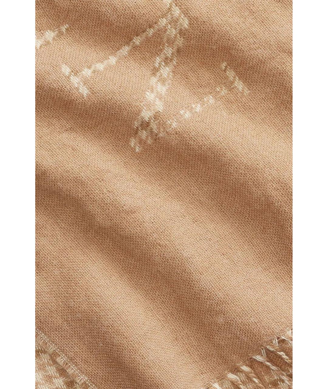 POLO RALPH LAUREN Бежевый шерстяной шарф, фото 2