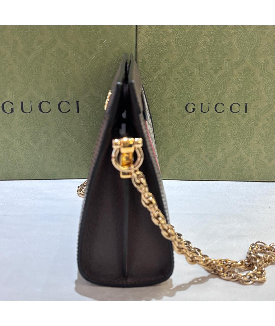 GUCCI Бежевая тканевая сумка через плечо, фото 3