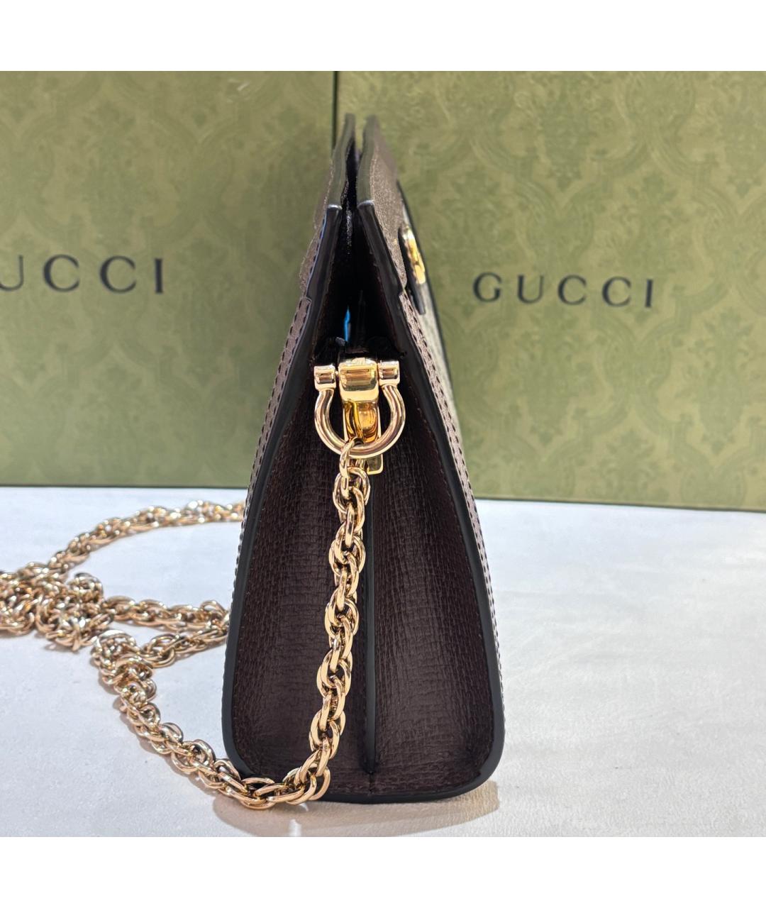 GUCCI Бежевая тканевая сумка через плечо, фото 5