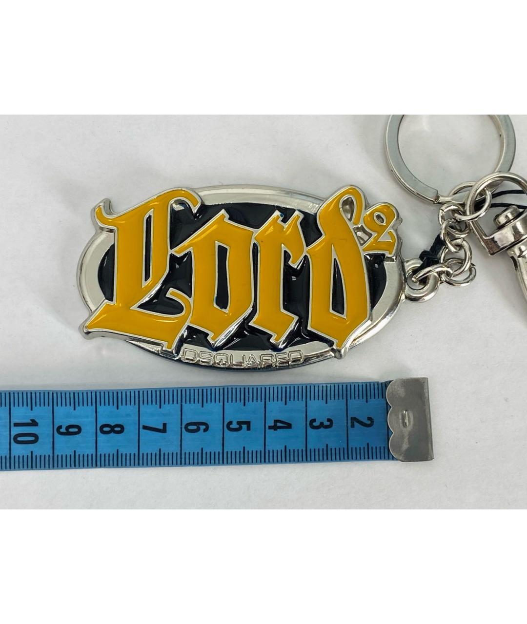 DSQUARED2 Желтый брелок, фото 5