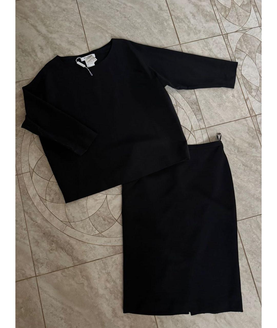 MAX MARA Черный костюм с юбками, фото 3