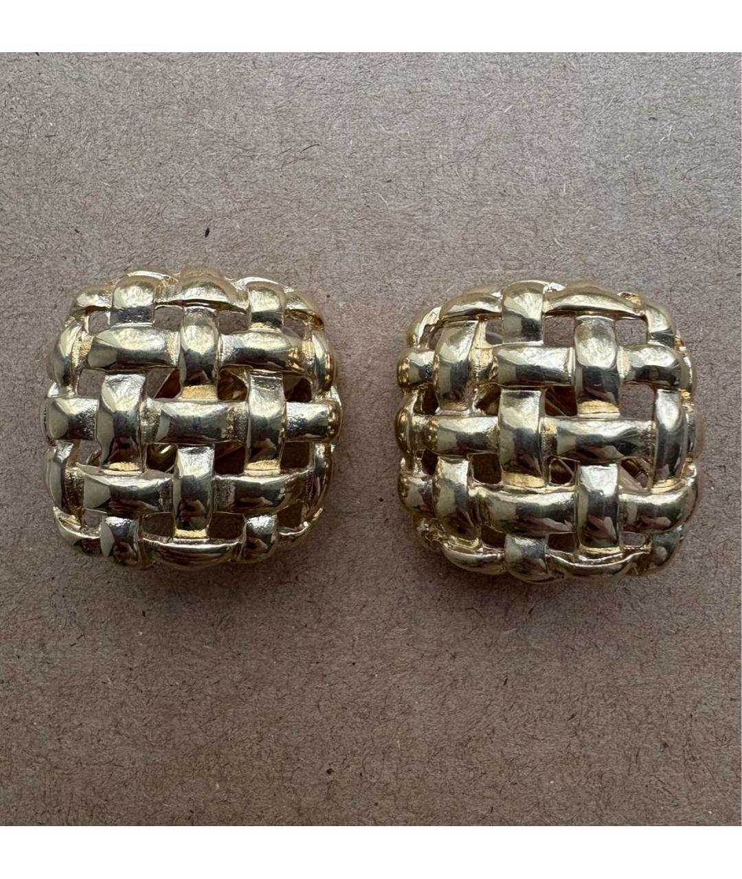 GIVENCHY Золотые металлические клипсы, фото 6