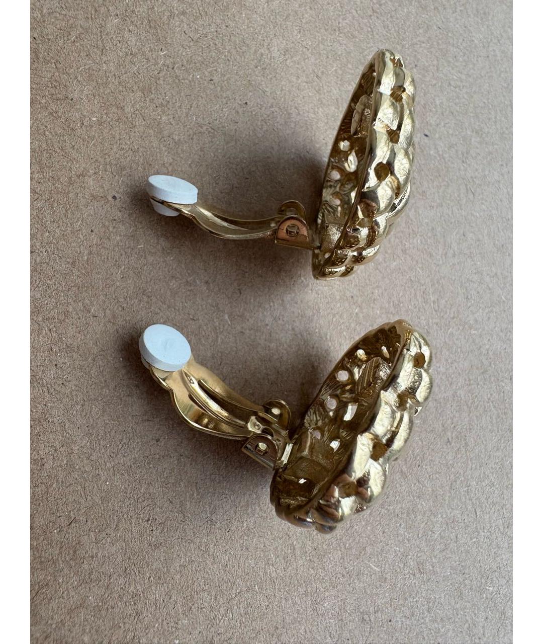 GIVENCHY Золотые металлические клипсы, фото 4