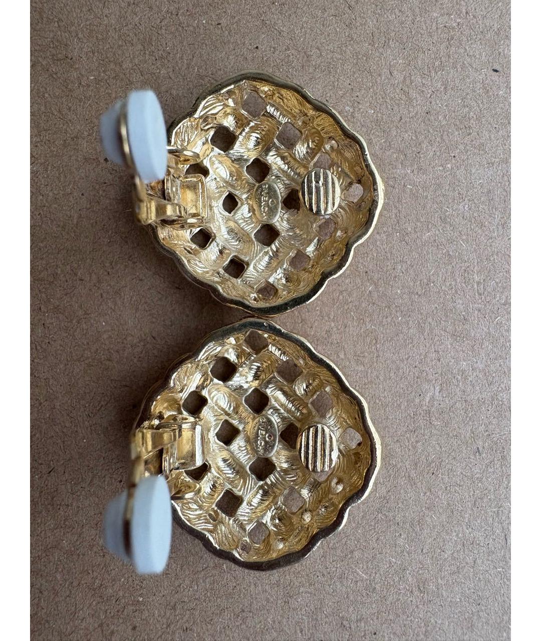 GIVENCHY Золотые металлические клипсы, фото 3