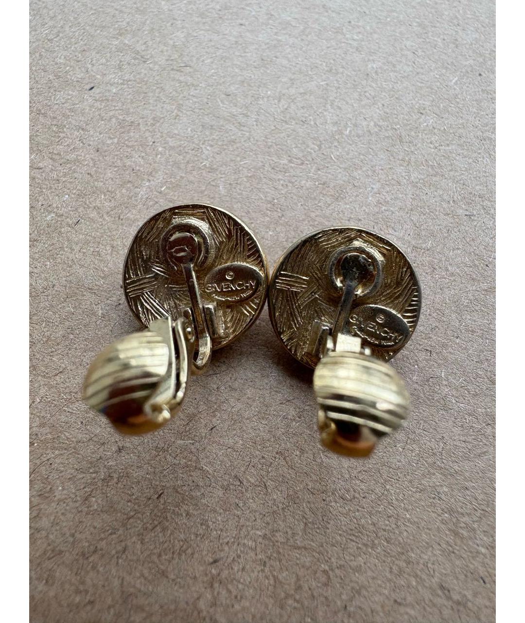GIVENCHY Золотые металлические клипсы, фото 4