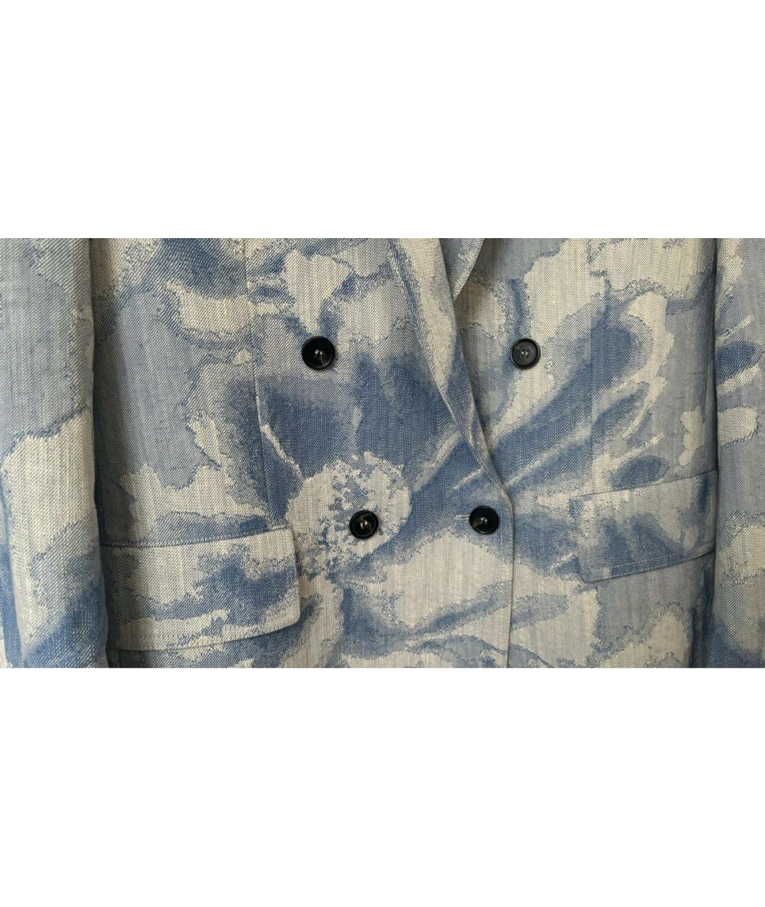 MSGM Голубой хлопковый жакет/пиджак, фото 7