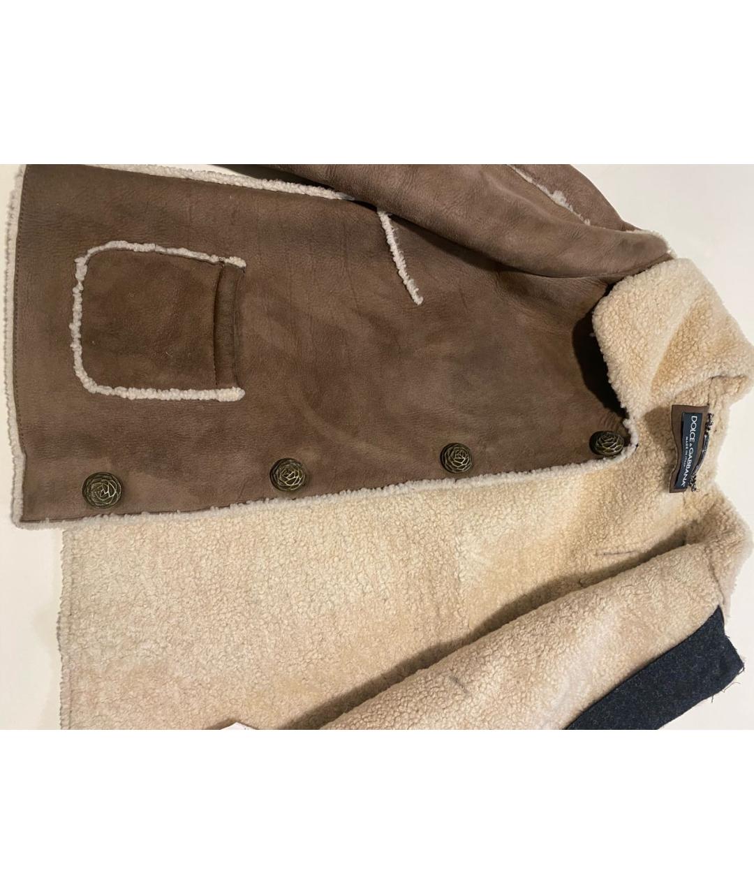 DOLCE&GABBANA Коричневая замшевая куртка, фото 2