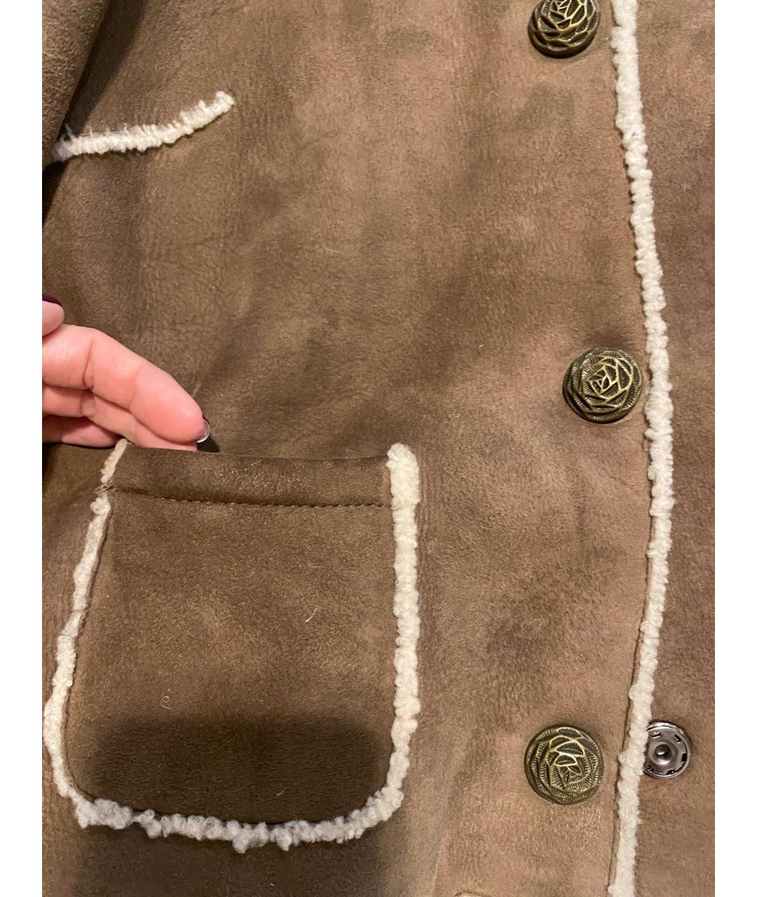 DOLCE&GABBANA Коричневая замшевая куртка, фото 7