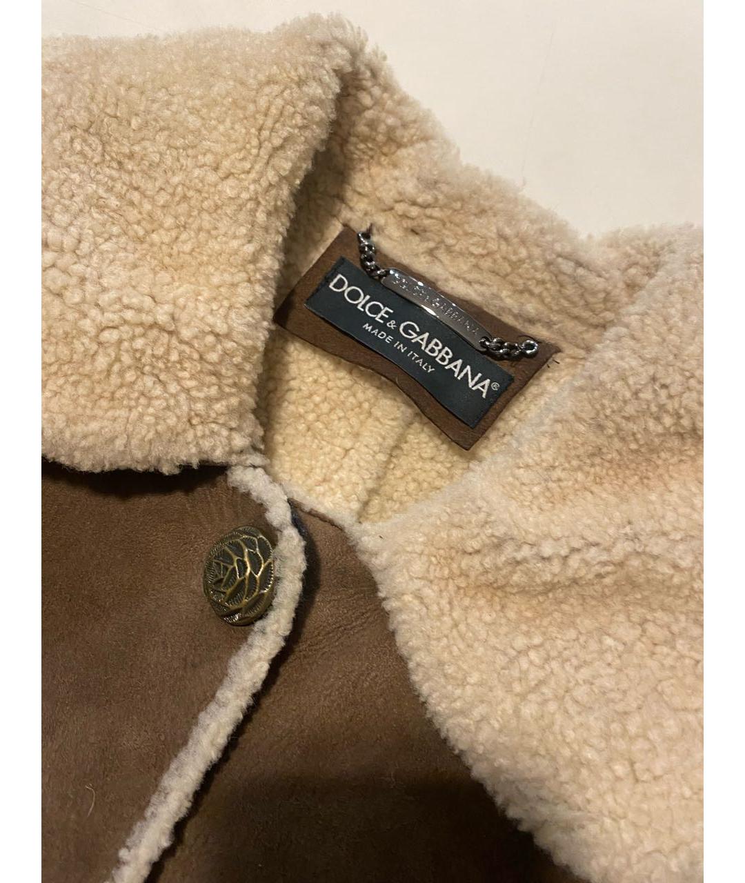 DOLCE&GABBANA Коричневая замшевая куртка, фото 8