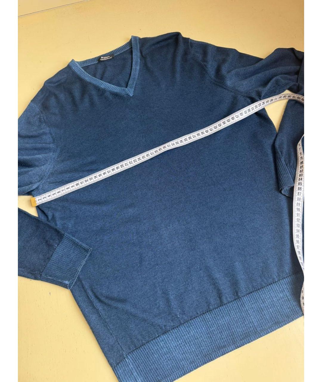 KITON Синий джемпер / свитер, фото 5