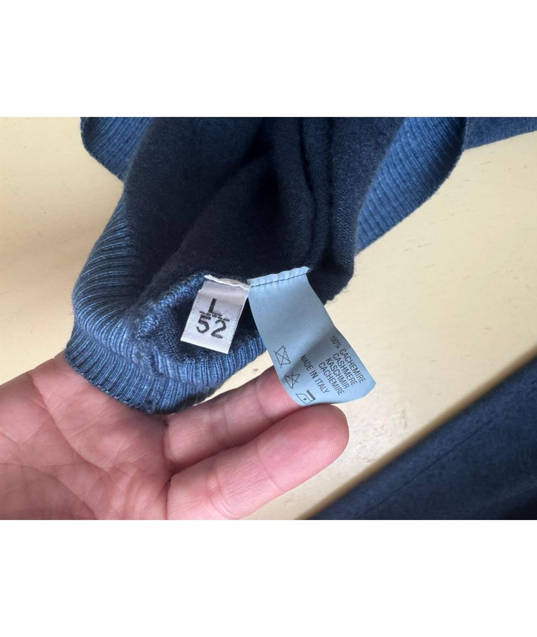 KITON Синий джемпер / свитер, фото 8