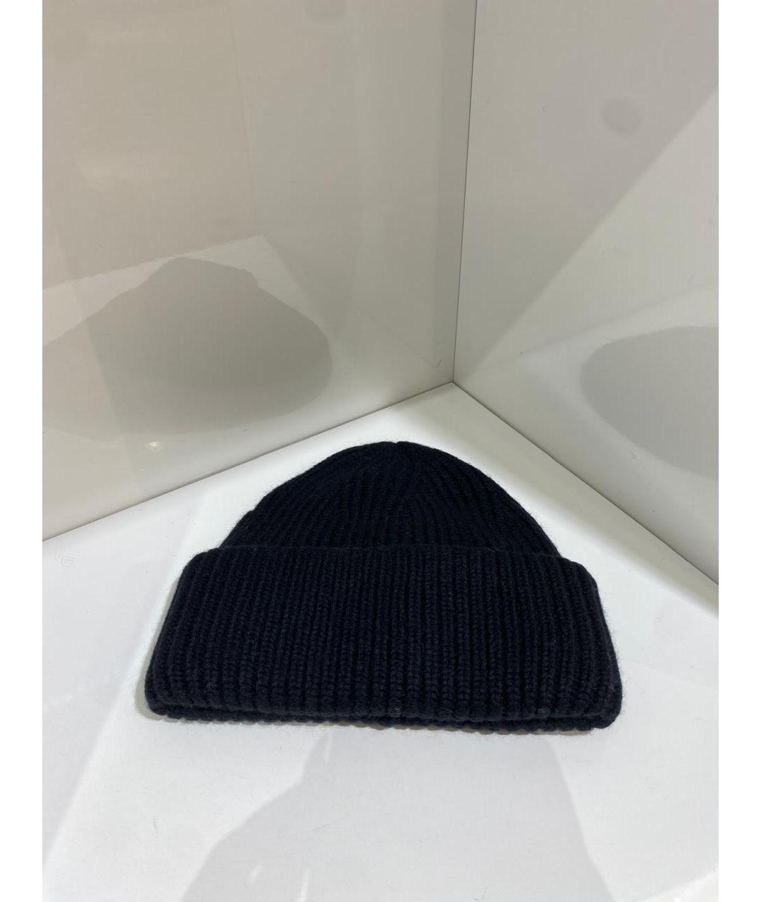 YVES SALOMON Черная шерстяная шапка, фото 3