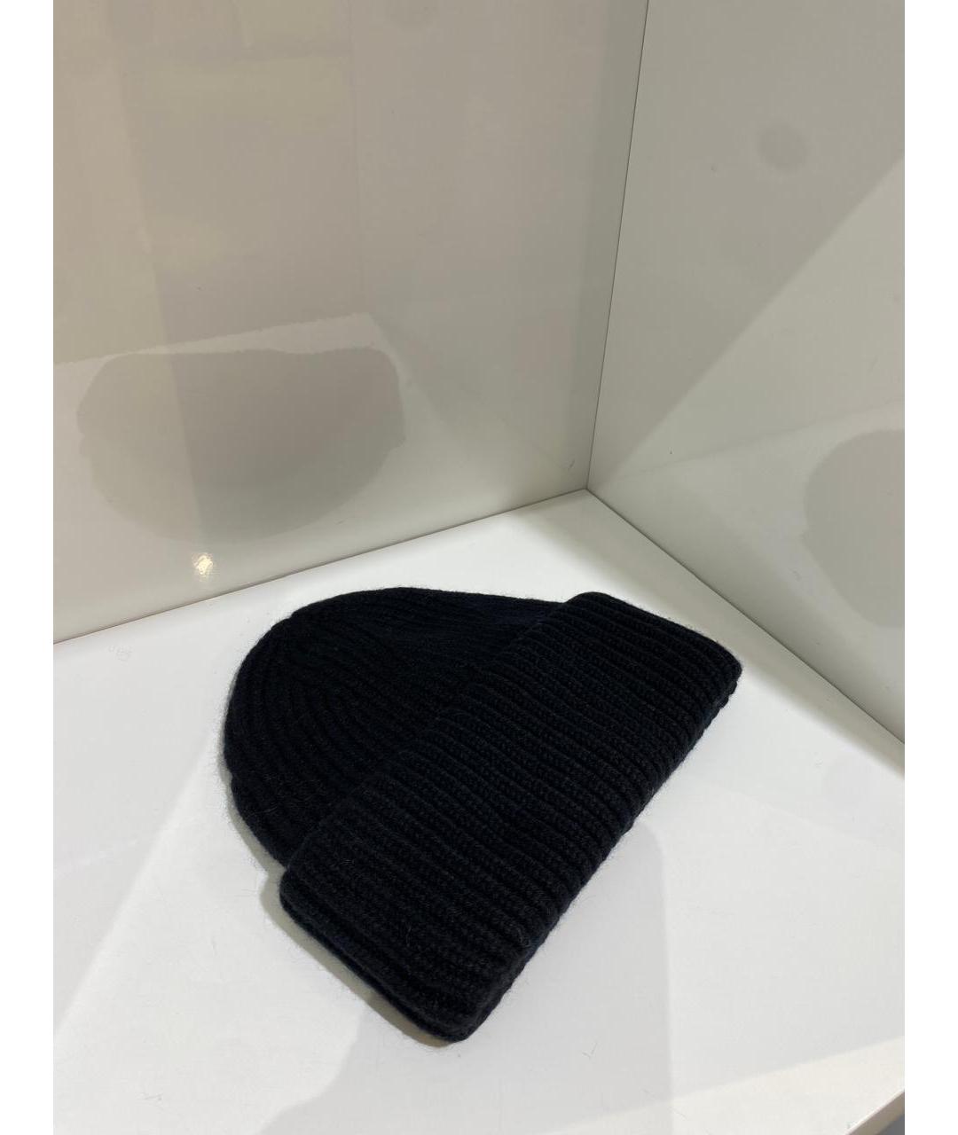 YVES SALOMON Черная шерстяная шапка, фото 2