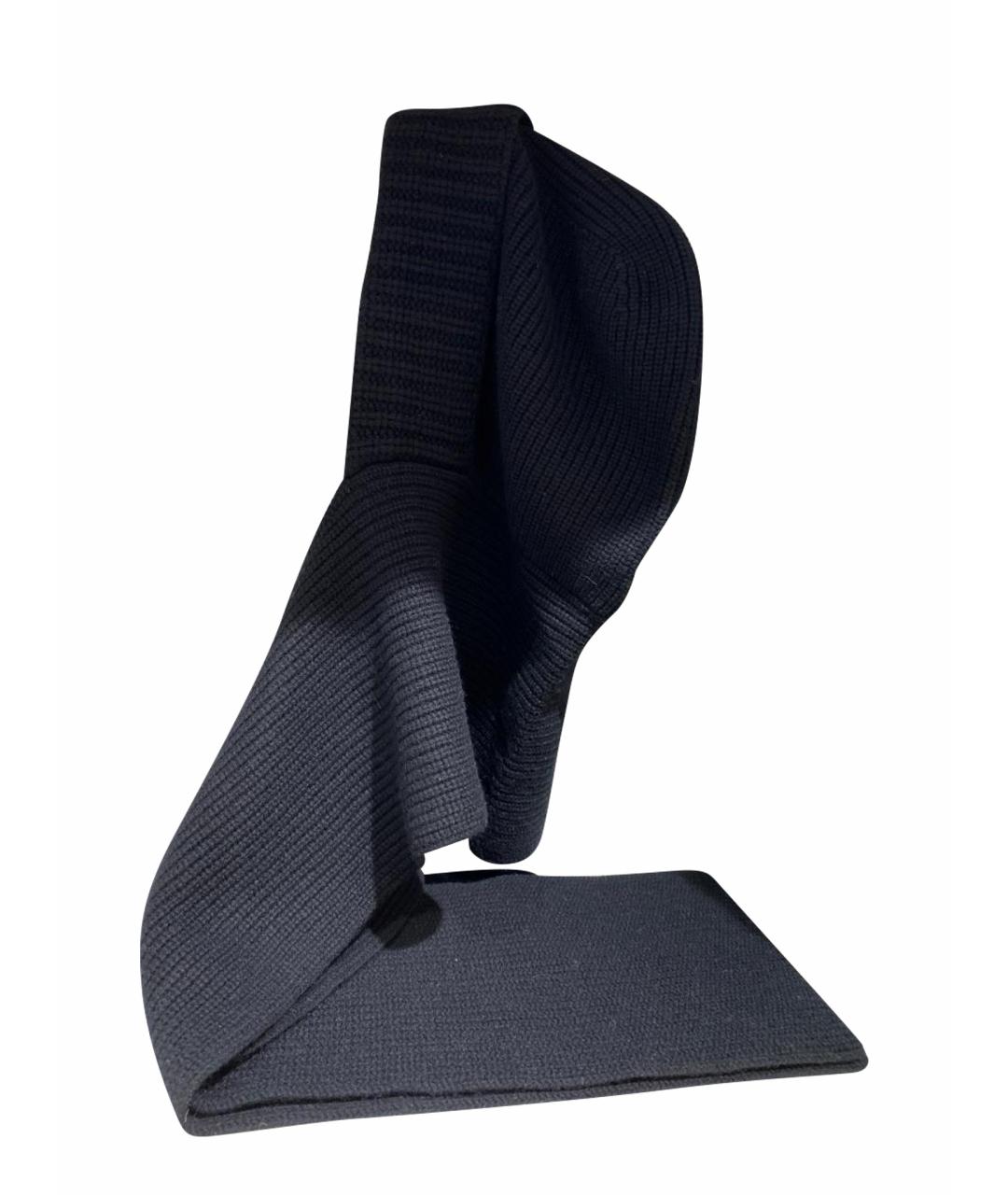 YVES SALOMON Синий шерстяной капюшон, фото 1