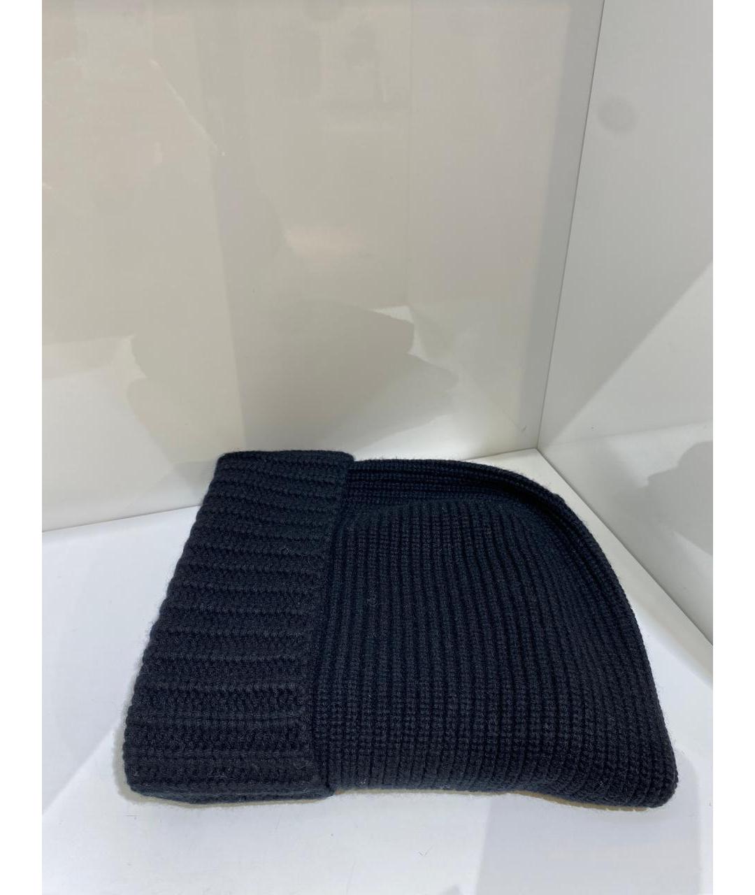 YVES SALOMON Синий шерстяной капюшон, фото 2