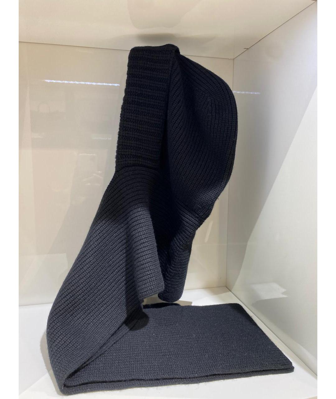 YVES SALOMON Синий шерстяной капюшон, фото 3