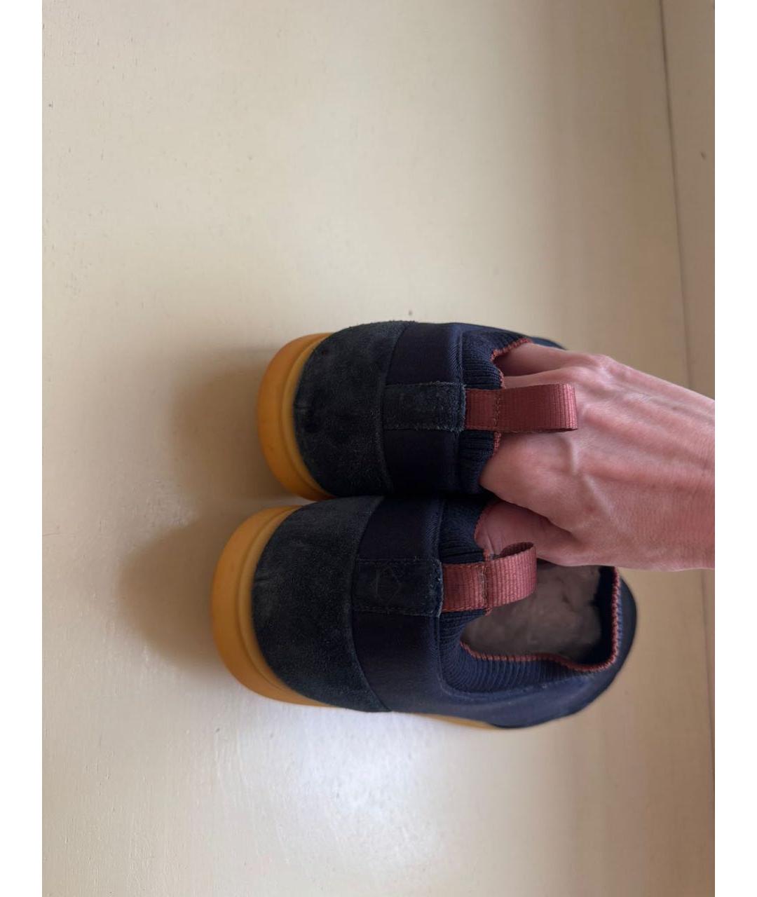 LORO PIANA Синие замшевые низкие кроссовки / кеды, фото 7