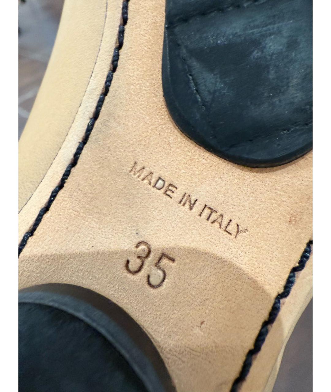 CHANEL Бежевые кожаные ботинки, фото 6