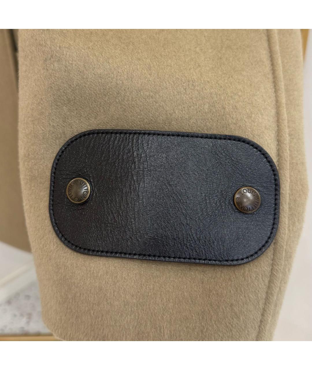 LOUIS VUITTON Бежевое шерстяное пальто, фото 3