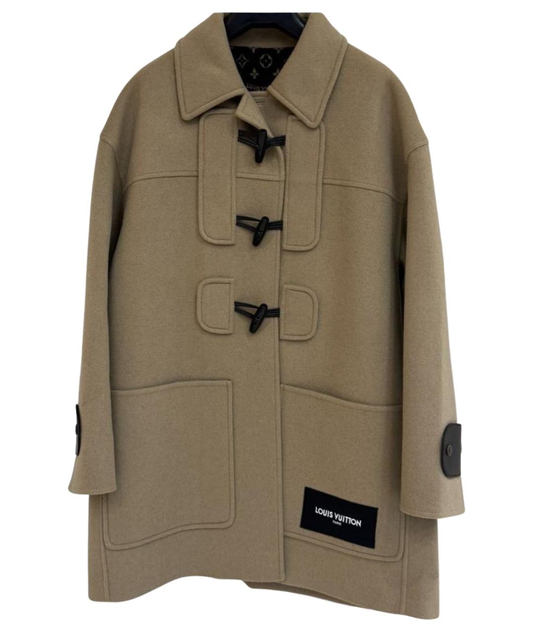 LOUIS VUITTON Бежевое шерстяное пальто, фото 1