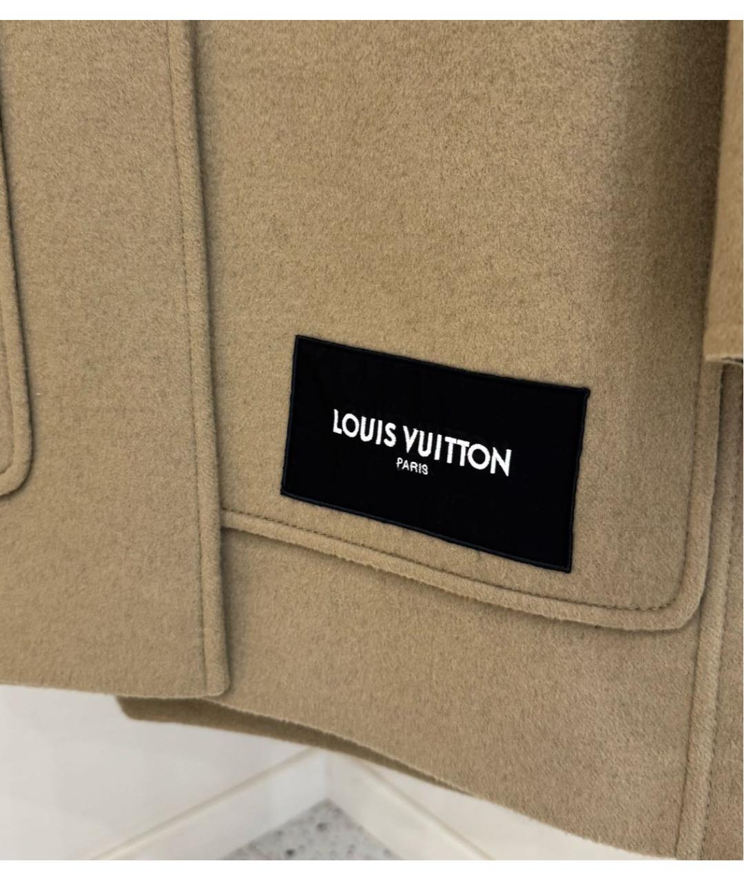 LOUIS VUITTON Бежевое шерстяное пальто, фото 2
