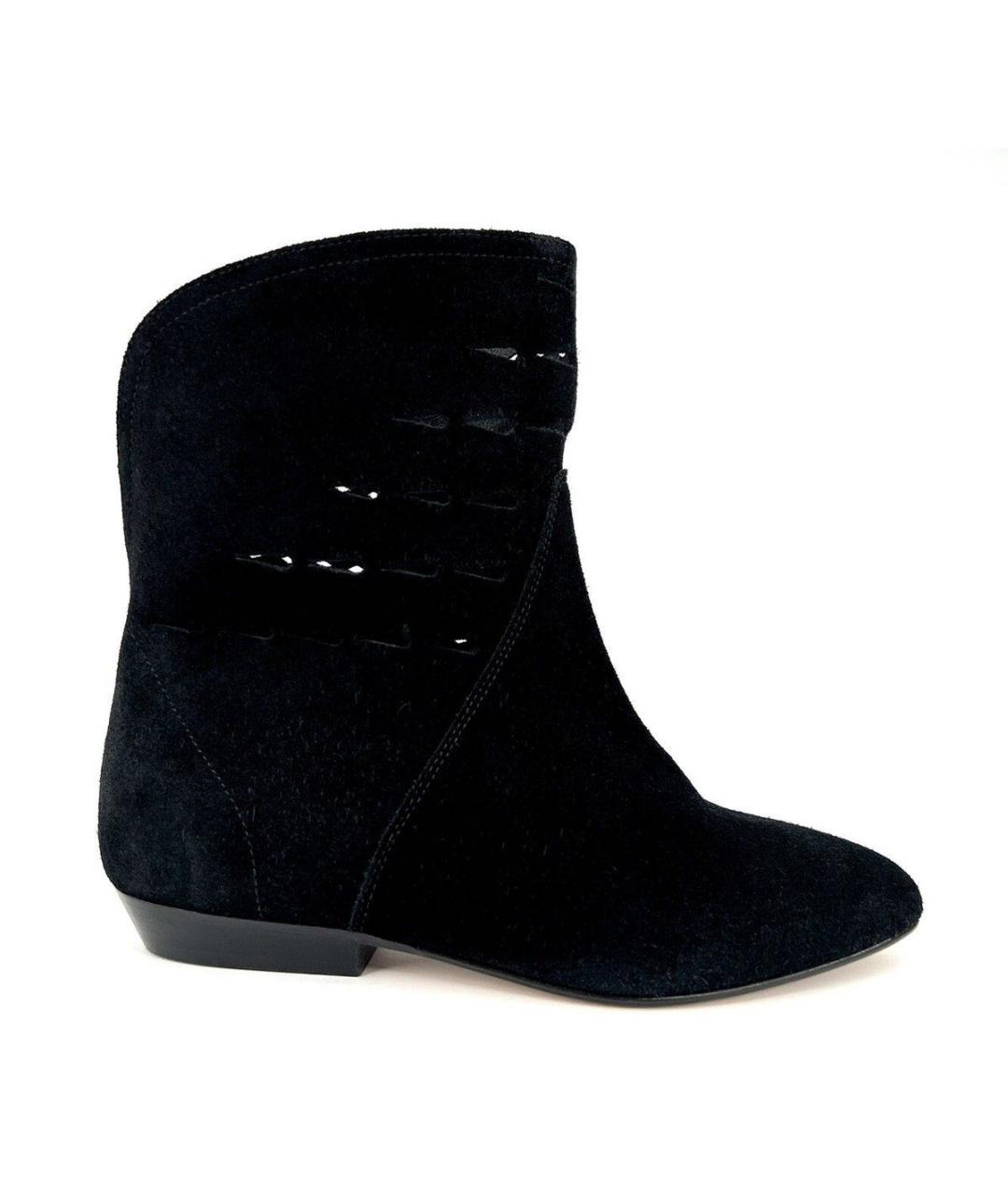 ISABEL MARANT Черные замшевые полусапоги, фото 1