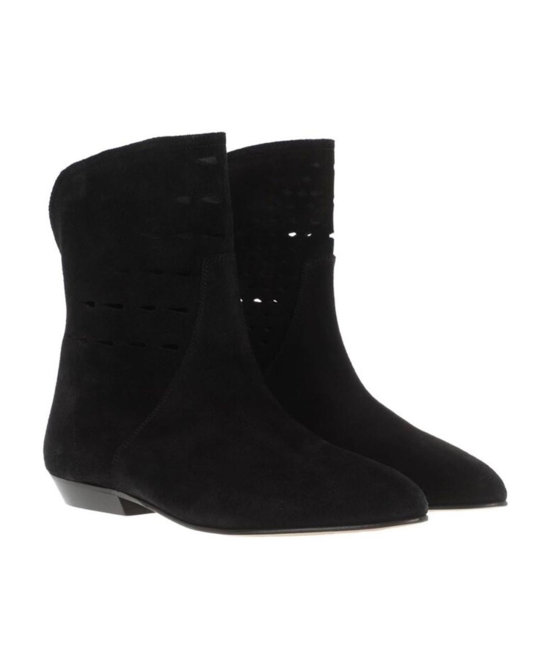 ISABEL MARANT Черные замшевые полусапоги, фото 3