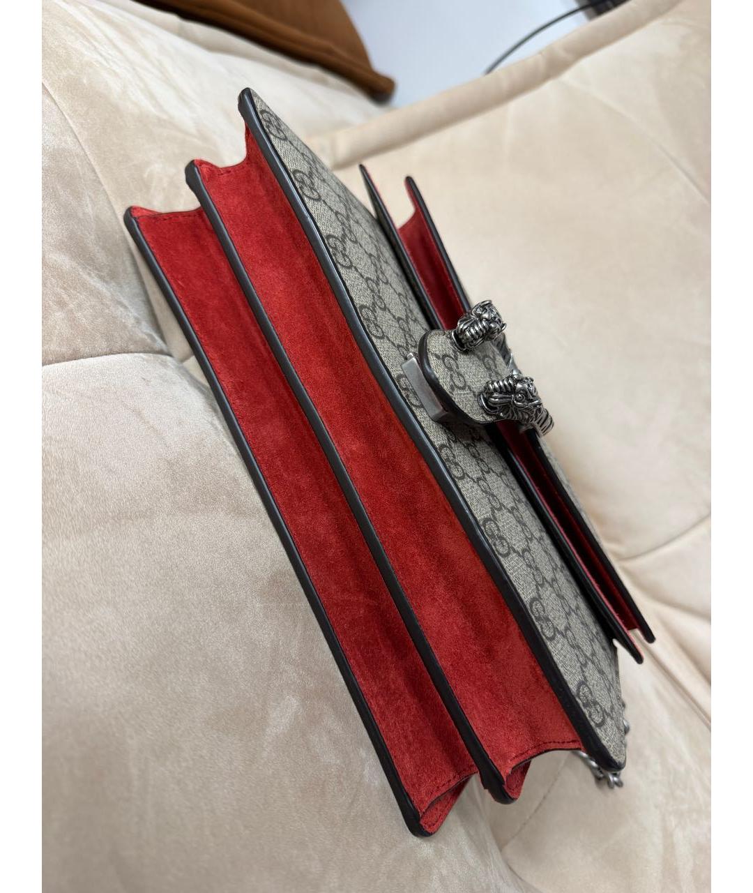 GUCCI Коричневая сумка через плечо, фото 4