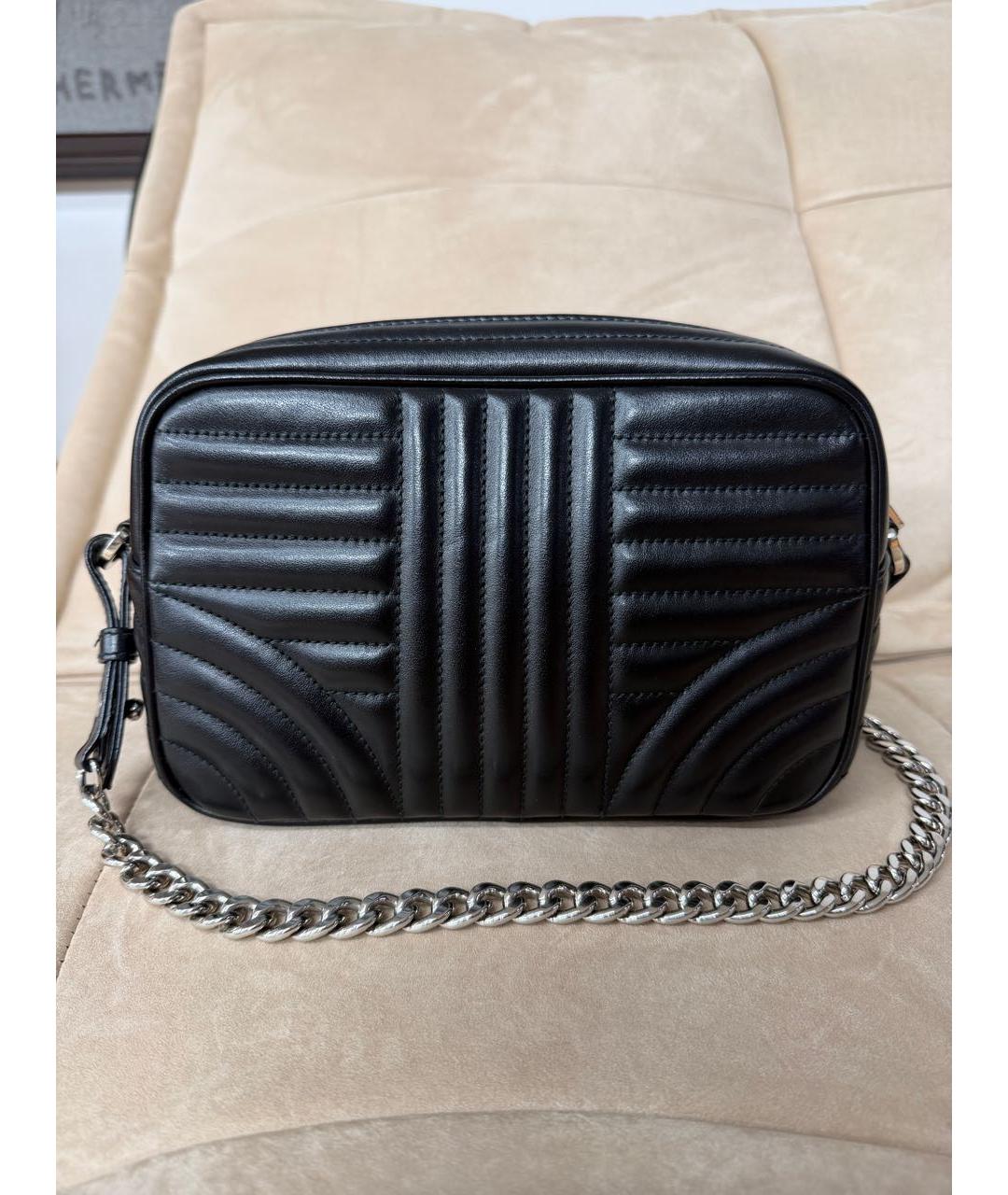 PRADA Черная кожаная сумка через плечо, фото 3