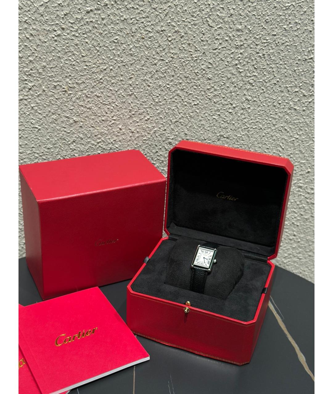 CARTIER Белые металлические часы, фото 2