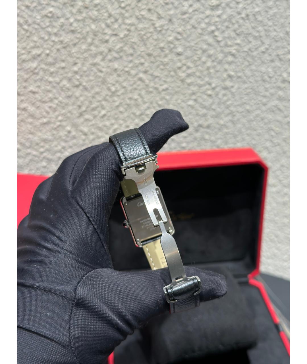 CARTIER Белые металлические часы, фото 6