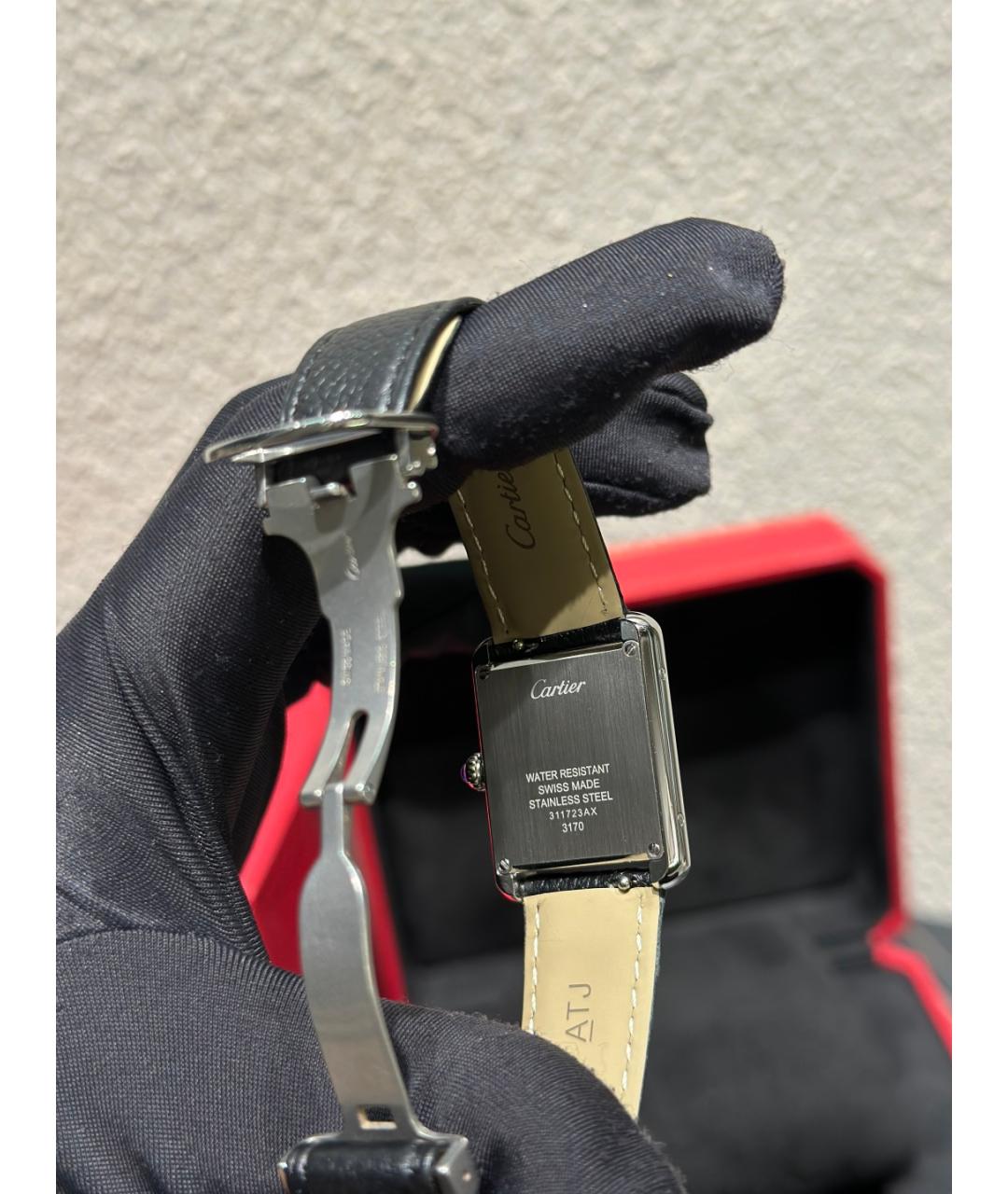 CARTIER Белые металлические часы, фото 7