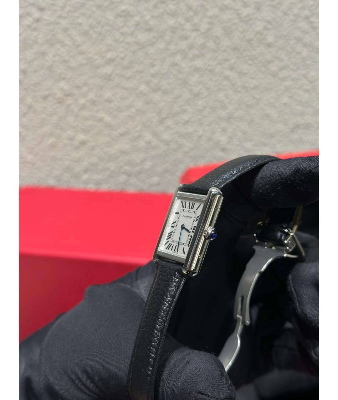 CARTIER Белые металлические часы, фото 4