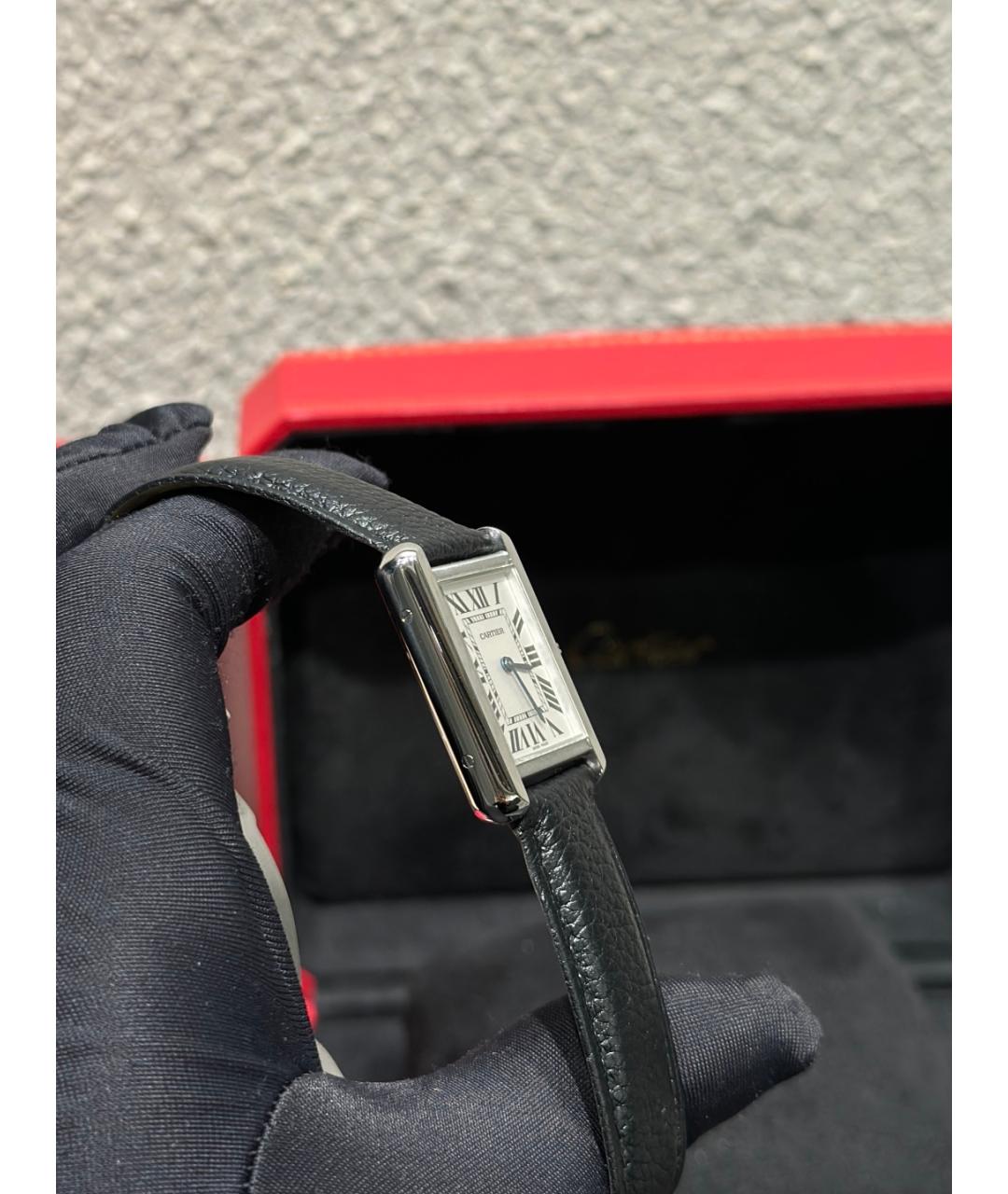 CARTIER Белые металлические часы, фото 3
