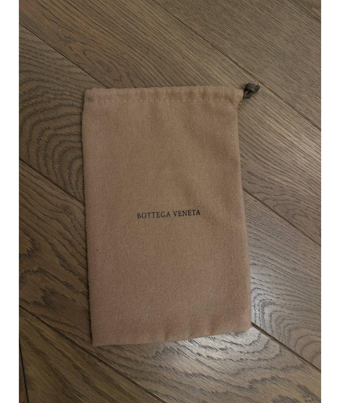 BOTTEGA VENETA Черный кожаный браслет, фото 3