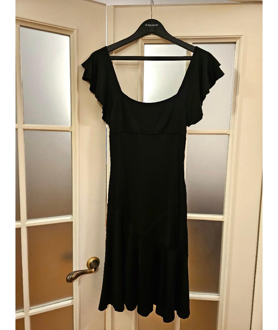 BLUGIRL Черное вискозное вечернее платье, фото 8