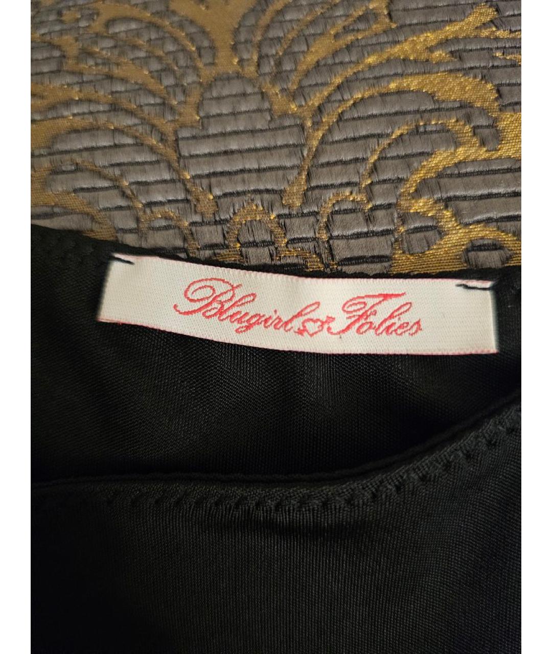 BLUGIRL Черное вискозное вечернее платье, фото 4