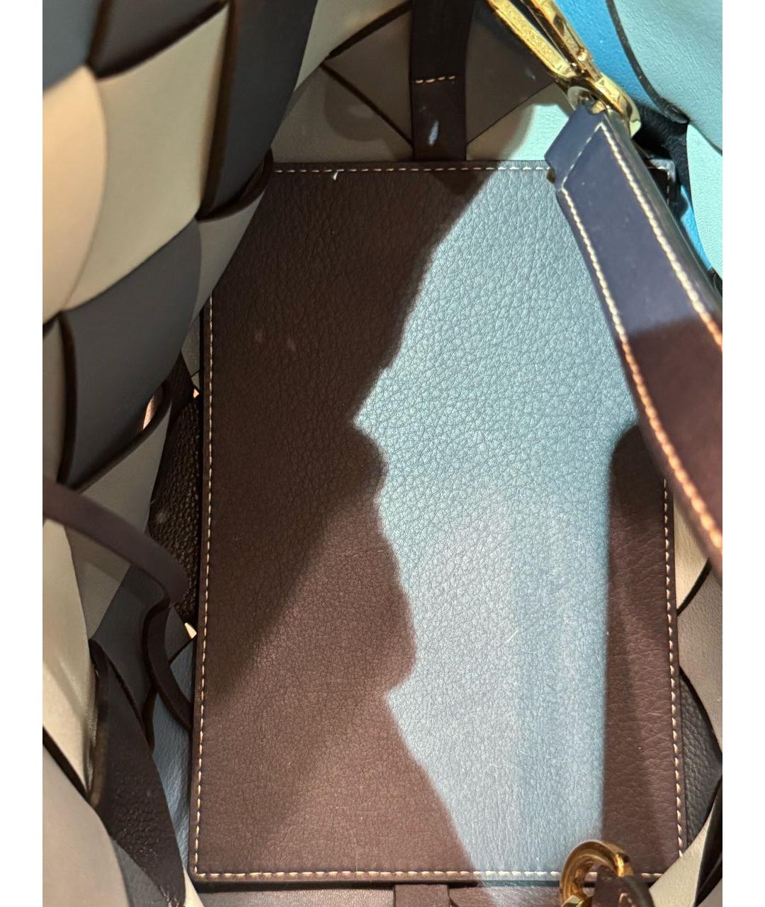 LOEWE Синяя кожаная сумка через плечо, фото 3