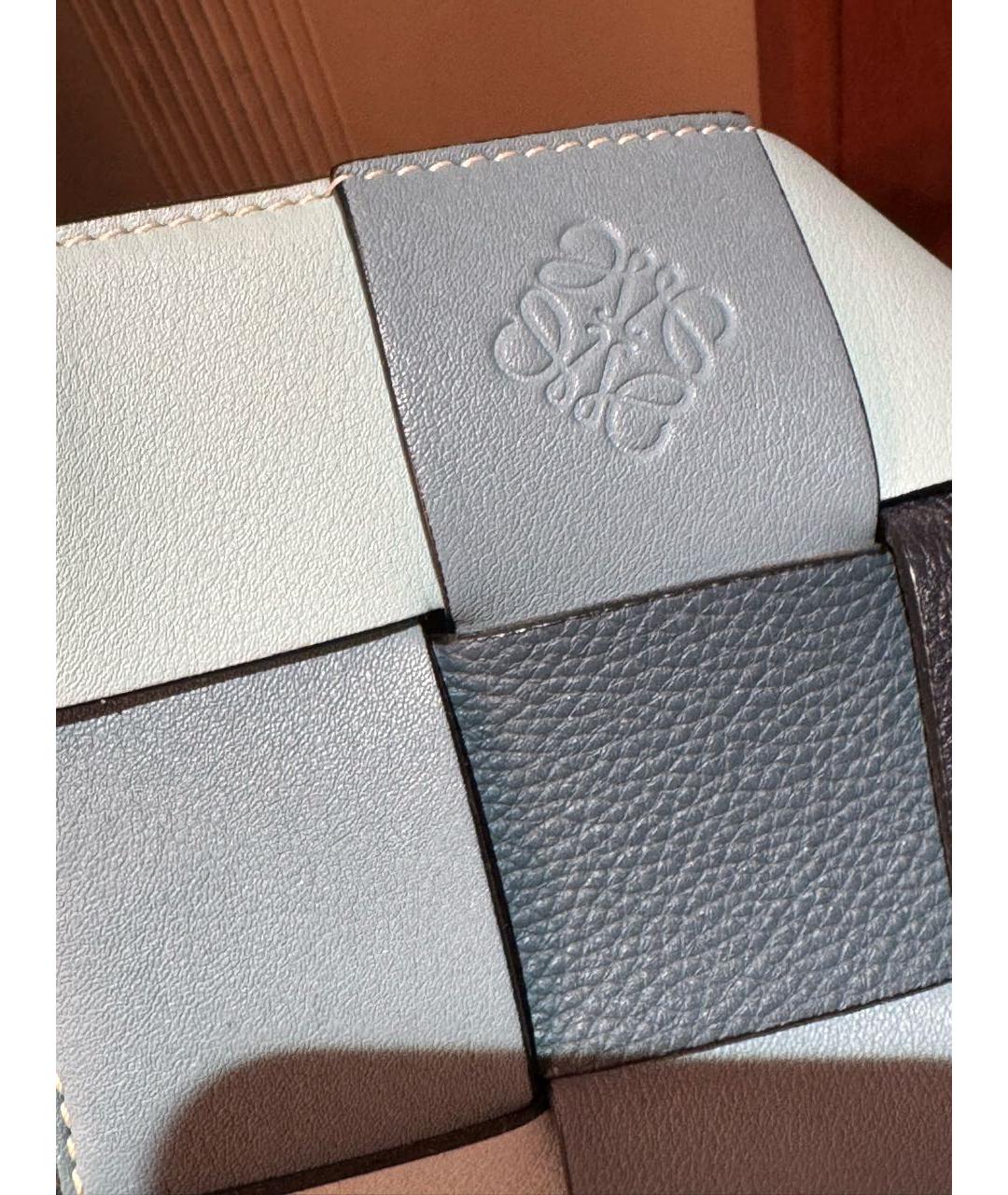 LOEWE Синяя кожаная сумка через плечо, фото 4