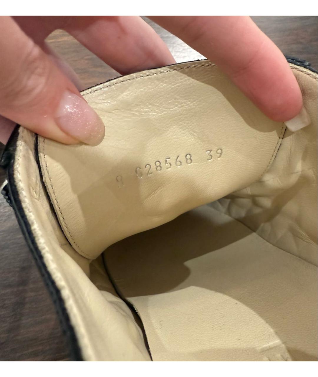 CHANEL Черные кожаные кеды, фото 5